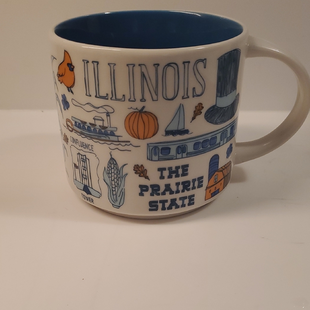 Starbucks Illinois Mug - Blue and Orange